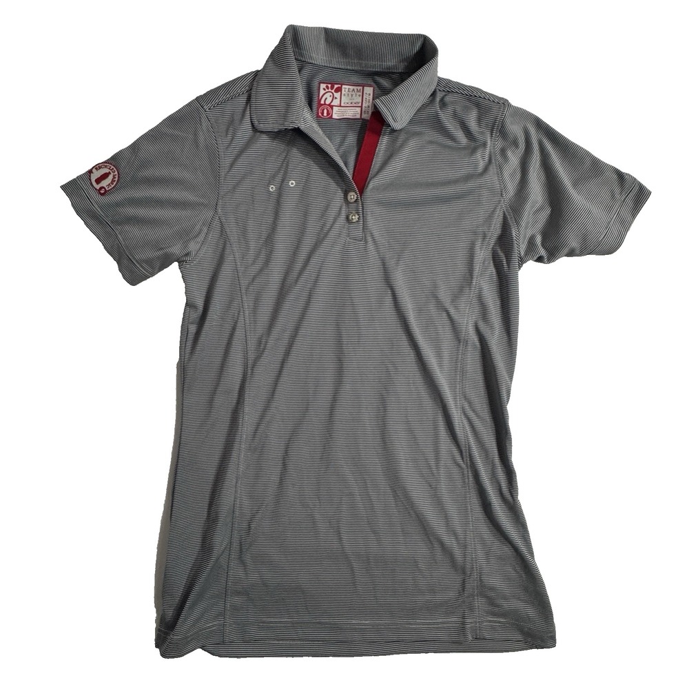 OOBE Chick-Fil-A Team Shirt Teen/Women Small Blue White Employee‎ Uniform Polo